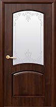 Межкомнатная дверь Антре каштан, прозрачный рисунок