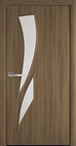 Межкомнатная дверь Камея ольха 3d, прозрачный рисунок