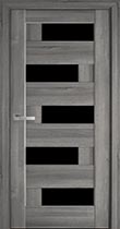 Міжкімнатні двері Піана бук попелястий, скло BLK Одеса