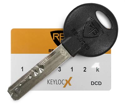 Цилиндр Keylocx, ключ и карта