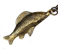 Брелок бронзова риба 7