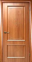 Межкомнатная дверь Вилла золотая ольха гравировка